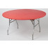 Plastic Table Cover – 60″ Round Red