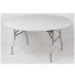 Plastic Table Cover – 60″ Round White
