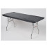 Plastic Table Cover – 6′ Black