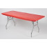 Plastic Table Cover – 6′ Red