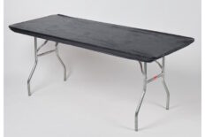 Plastic Table Cover - 6' Black