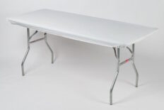 Plastic Table Cover - 6' White